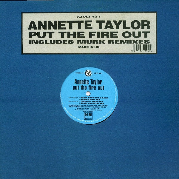 Annette Taylor - Put The Fire Out | Azuli Records (AZNY 42-1)