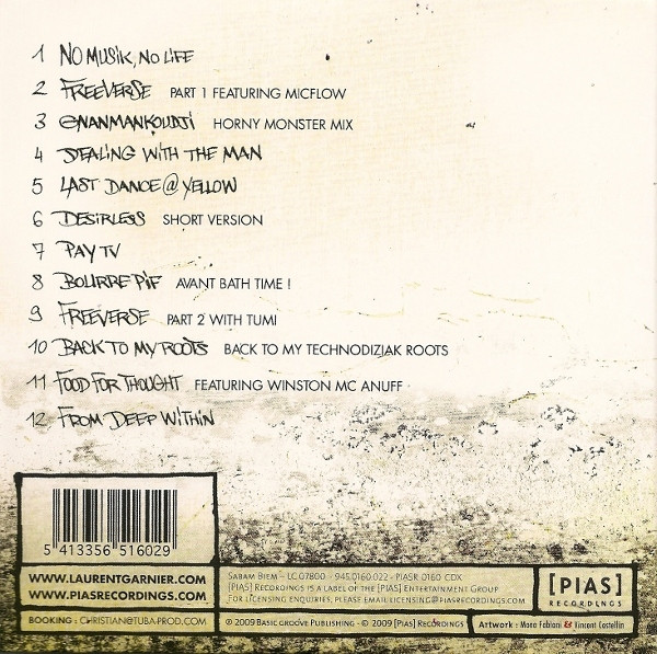 Laurent Garnier - Tales Of A Kleptomaniac | [PIAS] Recordings (PIASR 0160 CDX) - 2