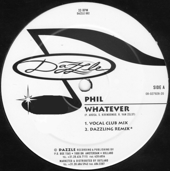 Phil - Whatever | Dazzle (DAZZLE 002) Phil - Whatever | Dazzle (DAZZLE 002)
