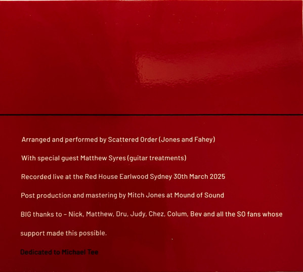 Scattered Order - SO Continues At The Red House | Rather Be Vinyl (PTOOIE19CD) - 4