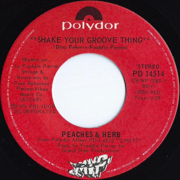 Peaches & Herb - Shake Your Groove Thing | Polydor (PD 14514)