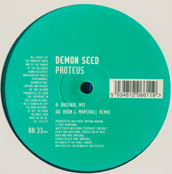 Demon Seed - Proteus | Off The Hook Records (OTH 011) - 2 Demon Seed - Proteus | Off The Hook Records (OTH 011) - 2