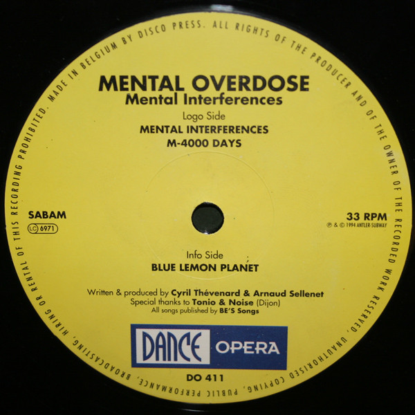 Mental Overdose - Mental Interferences | Dance Opera (DO 411)