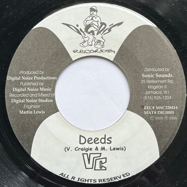 VC - By His Deeds | Dig Dis Records (DIG0001) - 2