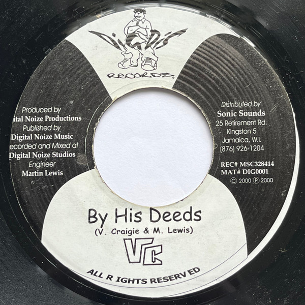 VC - By His Deeds | Dig Dis Records (DIG0001) - main