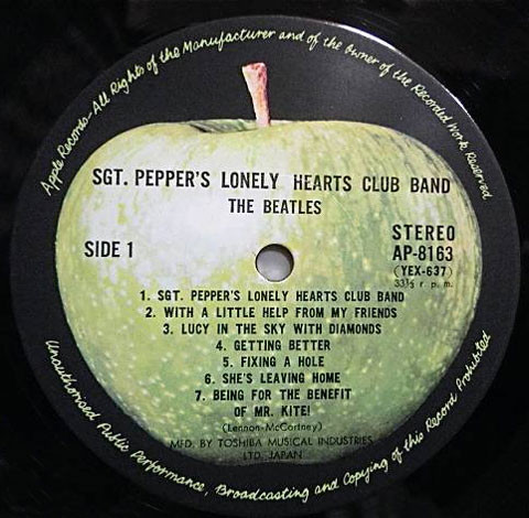 The Beatles - Sgt. Pepper's Lonely Hearts Club Band | Apple Records (AP-8163) - 2