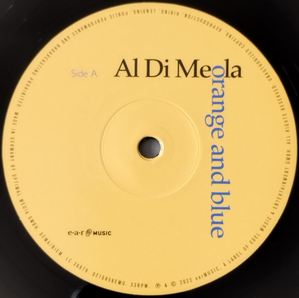 Al Di Meola - Orange And Blue | Ear Music (0216858EMU) - 4