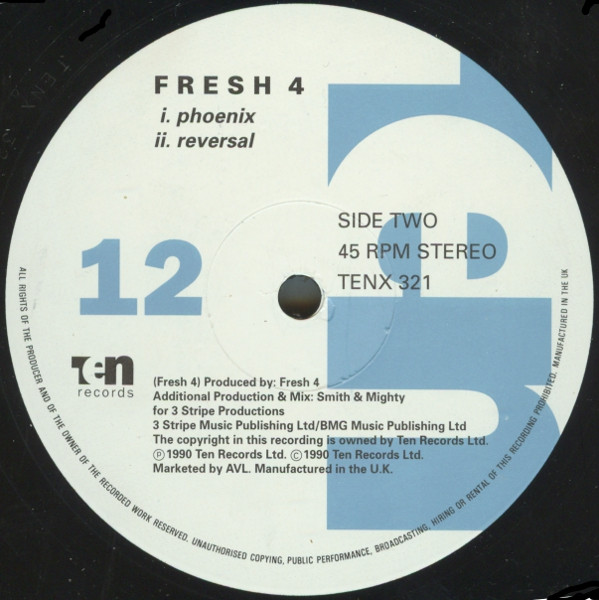 Fresh 4 Featuring Lizz E - Compared To What | 10 Records (TENX 321) - 4