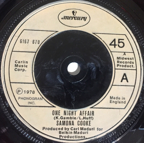 Samona Cooke - One Night Affair | Mercury (6167 670)