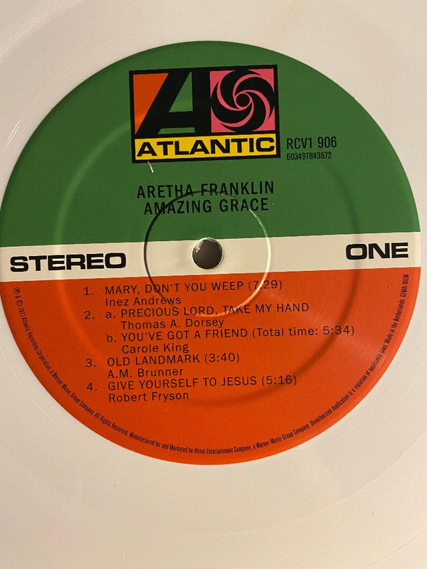 Aretha Franklin - Amazing Grace | Atlantic (RCV1 906) - 3
