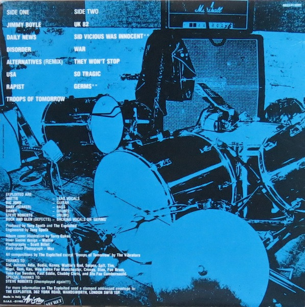 The Exploited - Troops Of Tomorrow | Secret Records (SECLP / 2001) - 2
