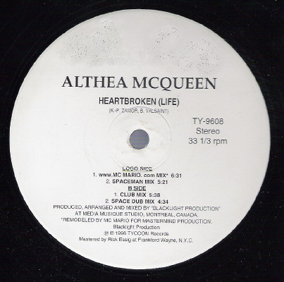 Althea McQueen - Heartbroken | Tycoon Records (TY-9608)
