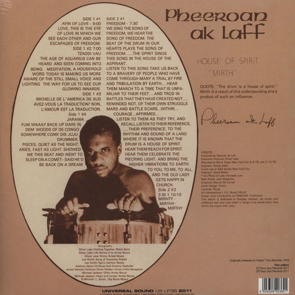 Pheeroan Aklaff - House Of Spirit: Mirth | Universal Sound (US LP36)