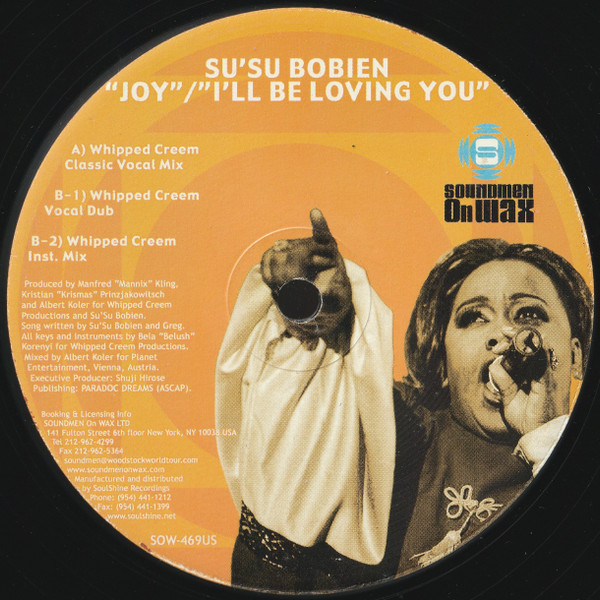 Su'Su Bobien - Joy / I'll Be Loving You | Soundmen On Wax (SOW-469US) Su'Su Bobien - Joy / I'll Be Loving You | Soundmen On Wax (SOW-469US)