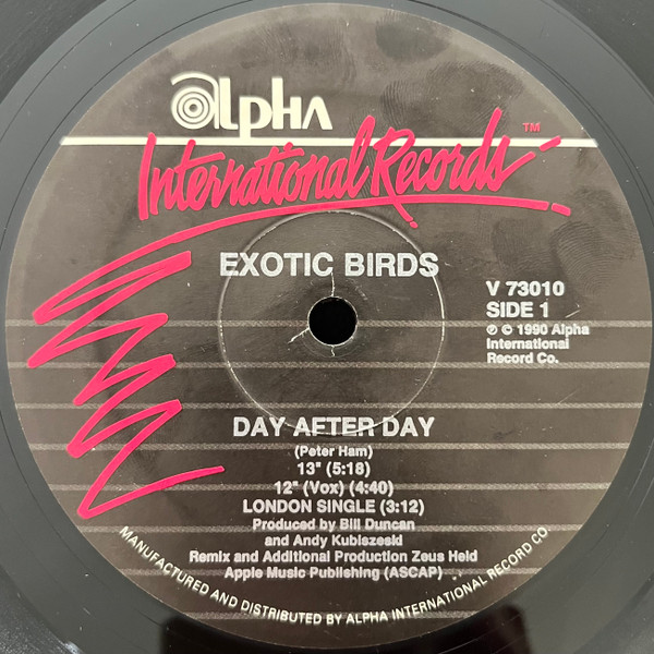 Exotic Birds - Day After Day | Alpha International Records (V73010) - 3