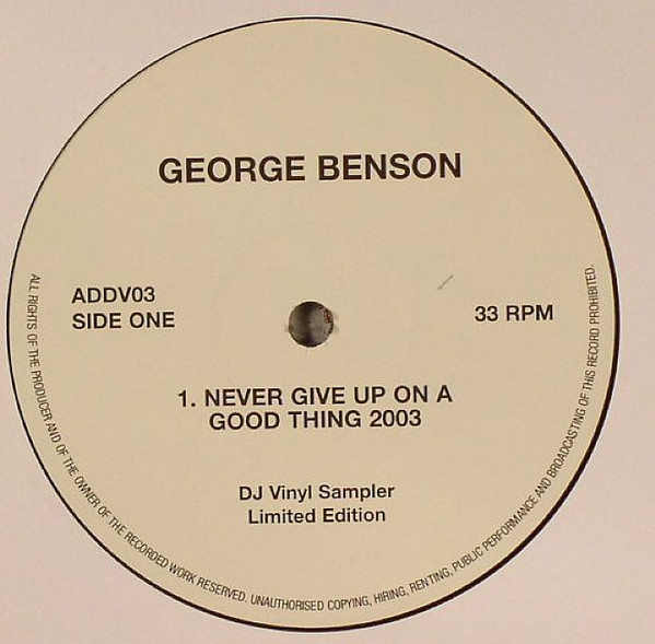 George Benson - Never Give Up On A Good Thing | Addictive Vinyl (ADDV 03)