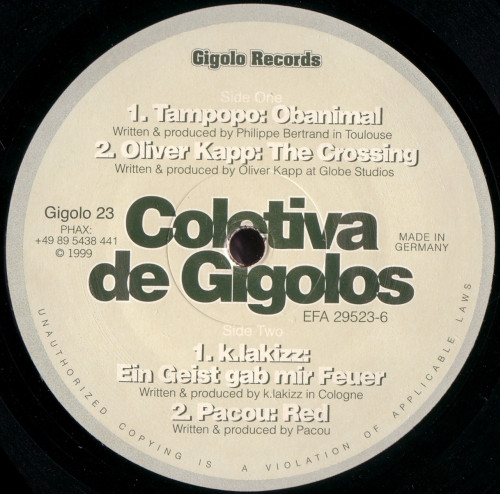 Various - Coletiva De Gigolos | International Deejay Gigolo Records (Gigolo 23)
