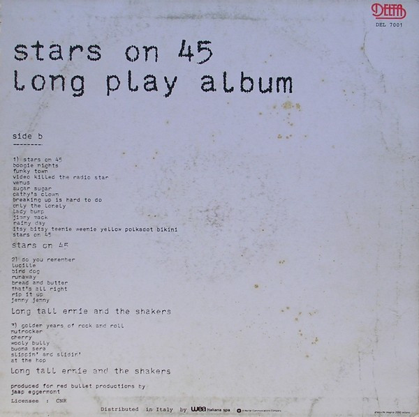 Stars On 45 / Long Tall Ernie And The Shakers - Stars On 45 Long Play Album | Delta (DEL 7001)