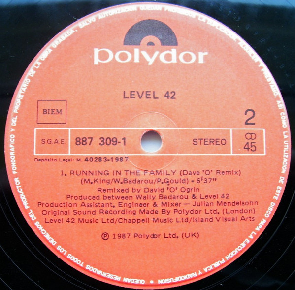 Level 42 - The Platinum Edition Megamix | Polydor (887 309-1) - 4