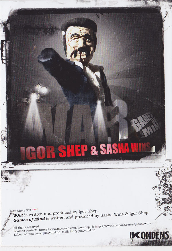 Sasha Wins & Igor Shep - War / Games Of Mind | Kondens (KON001) - 2 Sasha Wins & Igor Shep - War / Games Of Mind | Kondens (KON001) - 2