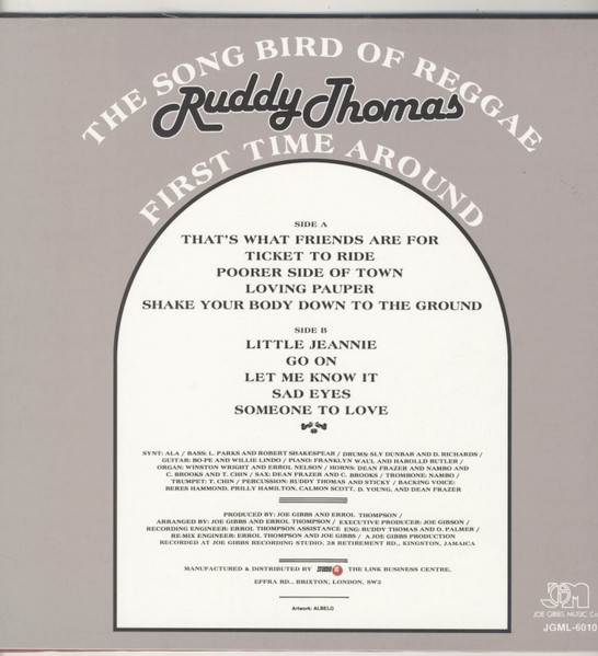 Ruddy Thomas - First Time Around | Joe Gibbs Music (JGML 6010) - 2