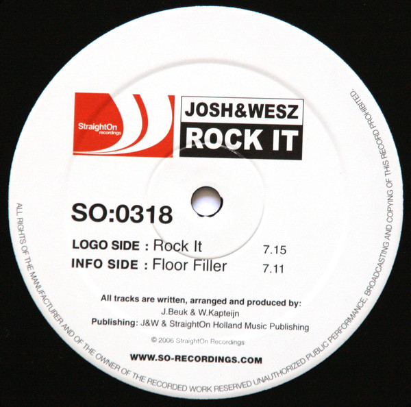 Josh & Wesz - Rock It | StraightOn Recordings (SO:0318)