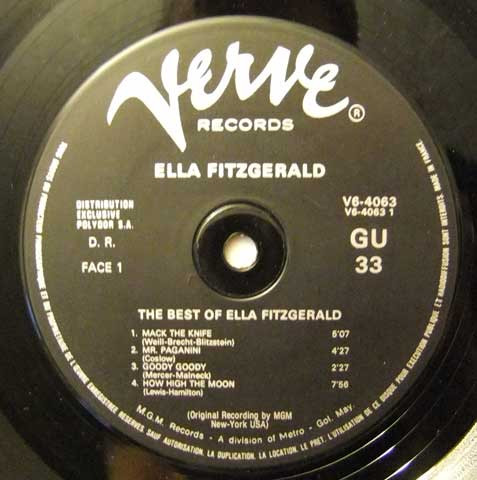 Ella Fitzgerald - The Best Of Ella Fitzgerald | Verve Records (V6-4063) - 3 Ella Fitzgerald - The Best Of Ella Fitzgerald | Verve Records (V6-4063) - 3