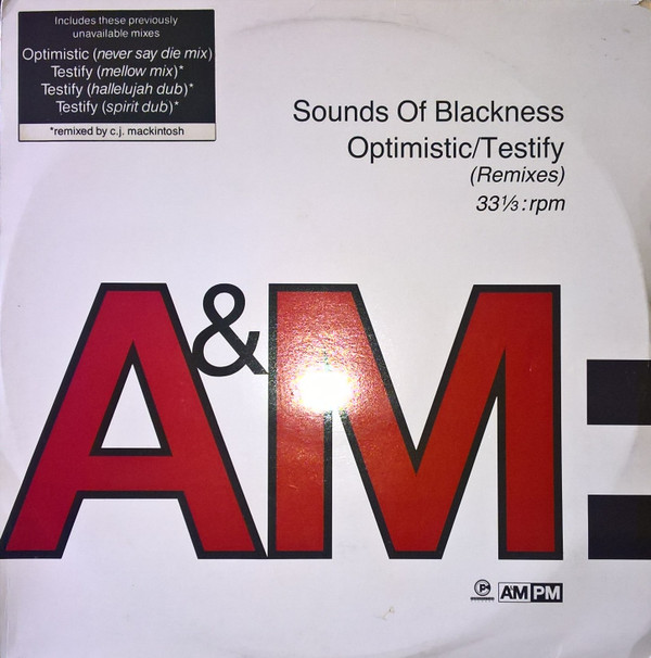 The Sounds Of Blackness - Optimistic / Testify (Remixes) | Perspective Records (PERX 849) The Sounds Of Blackness - Optimistic / Testify (Remixes) | Perspective Records (PERX 849)