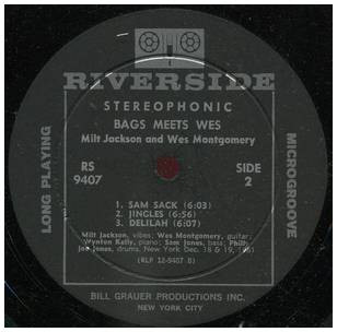 Milt Jackson And Wes Montgomery - Bags Meets Wes | Riverside Records (RS 9407) - 4 Milt Jackson And Wes Montgomery - Bags Meets Wes | Riverside Records (RS 9407) - 4
