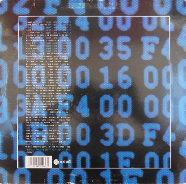 Inner City - Your Love / Hiatus | Six6 (SIXT127) - 4