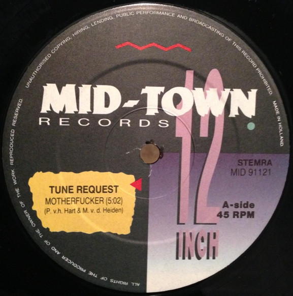 Tune Request - Motherfucker | Mid-Town Records (MID 91121) - 3 Tune Request - Motherfucker | Mid-Town Records (MID 91121) - 3