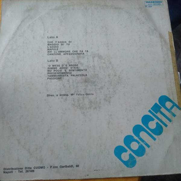Concita - Concita | Vagabondo Hi-Fi Record (PR 1006) - 2 Concita - Concita | Vagabondo Hi-Fi Record (PR 1006) - 2