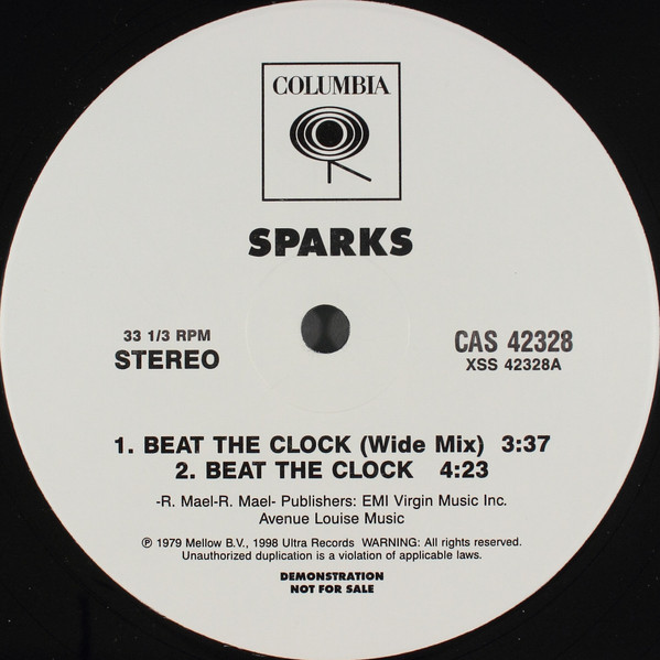 Sparks / Wildchild - Beat The Clock / Renegade Master | Columbia (CAS 42328) - main Sparks / Wildchild - Beat The Clock / Renegade Master | Columbia (CAS 42328) - main