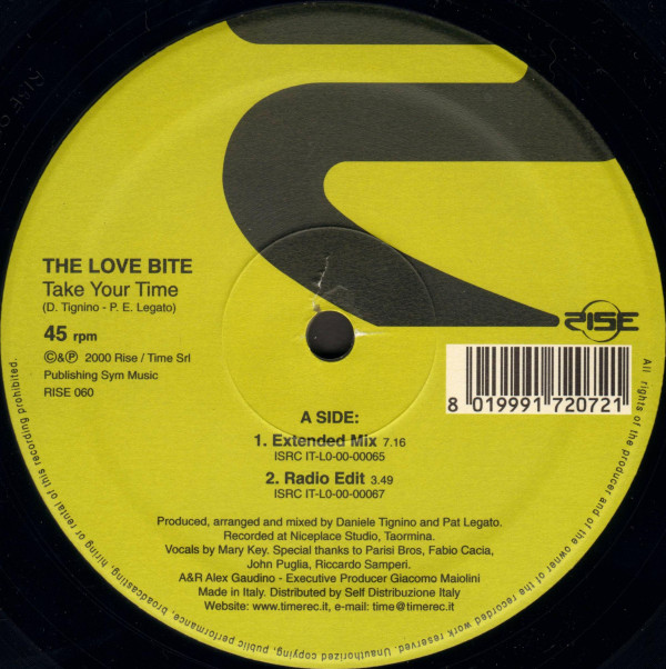 The Love Bite - Take Your Time | Rise (RISE 060) - 3