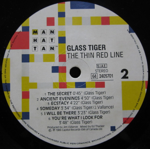 Glass Tiger - The Thin Red Line | Manhattan Records (64 2405701) - 3 Glass Tiger - The Thin Red Line | Manhattan Records (64 2405701) - 3