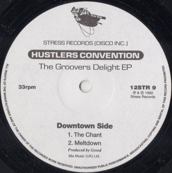 Hustlers Convention - The Groovers Delight EP | Stress Records (12STR 9) - 4