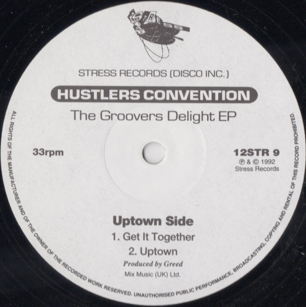 Hustlers Convention - The Groovers Delight EP | Stress Records (12STR 9) - 3