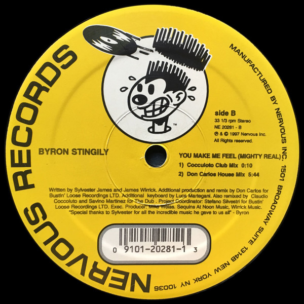Byron Stingily - You Make Me Feel (Mighty Real) | Nervous Records (NE 20281) - 2 Byron Stingily - You Make Me Feel (Mighty Real) | Nervous Records (NE 20281) - 2