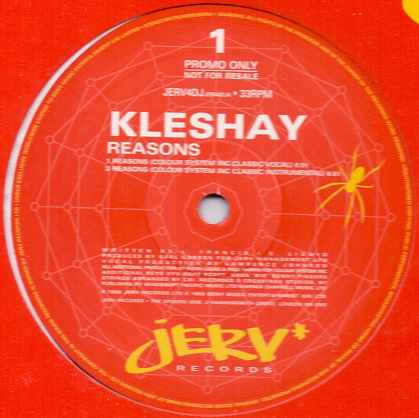 Kleshay - Reasons | Jerv Records (JERV4DJ) - 2