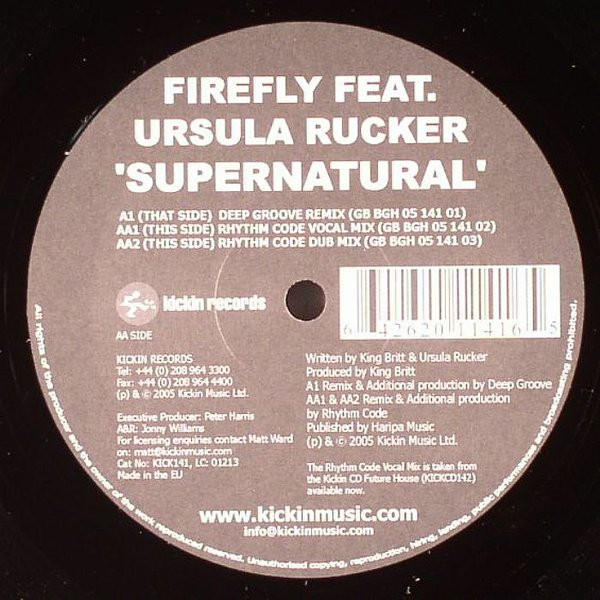 Firefly Feat. Ursula Rucker - Supernatural | Kickin Records (KICK 141) - main Firefly Feat. Ursula Rucker - Supernatural | Kickin Records (KICK 141) - main