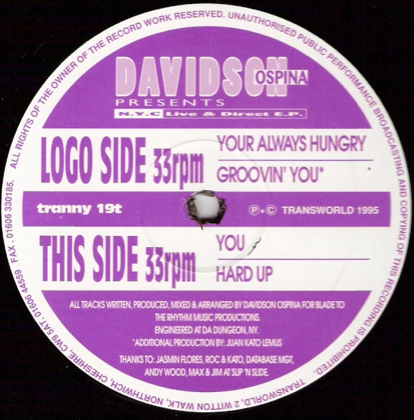 Davidson Ospina - NYC Live & Direct E.P. | Transworld (tranny 19t) - 2 Davidson Ospina - NYC Live & Direct E.P. | Transworld (tranny 19t) - 2