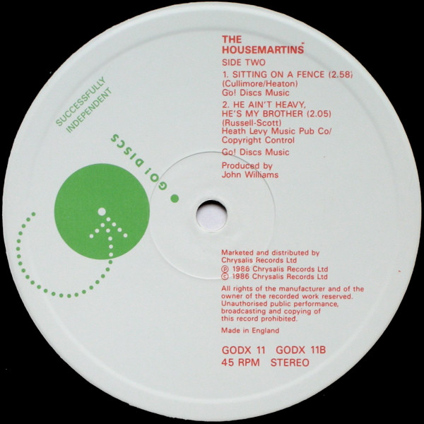 The Housemartins - Happy Hour | Go! Discs (GODX 11) - 4 The Housemartins - Happy Hour | Go! Discs (GODX 11) - 4