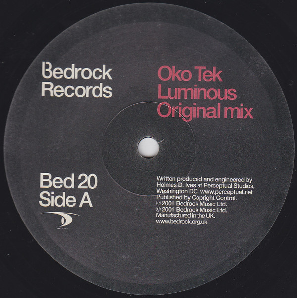 Oko Tek - Luminous | Bedrock Records (BED 20) - 3