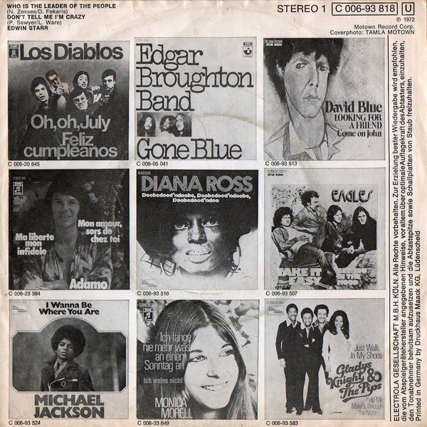 Edwin Starr - Who Is The Leader Of The People | Tamla Motown (1 C 006-93 818) - 2