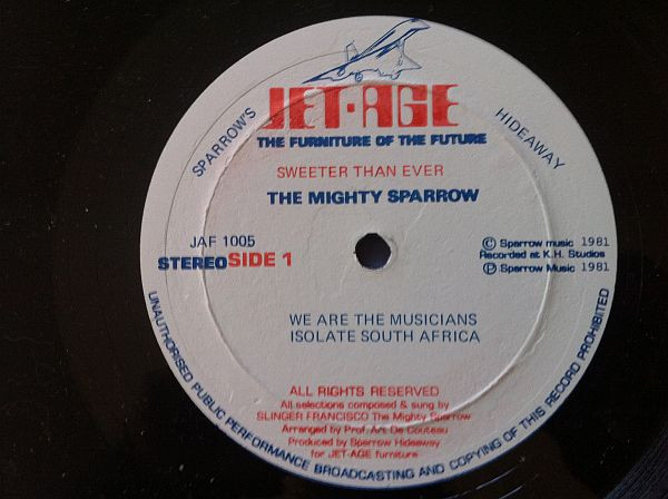 Mighty Sparrow - Sweeter Than Ever | Jet Age (JAF 1005) - 3