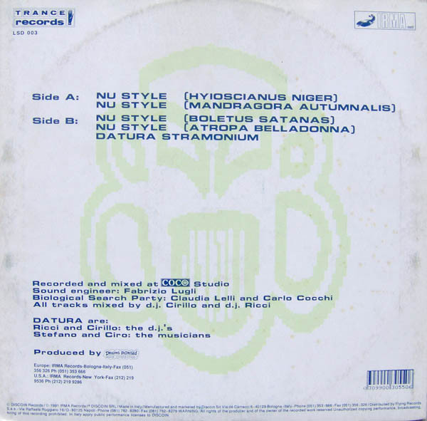 Datura - Nu Style | Trance Records (LSD 003) - 2
