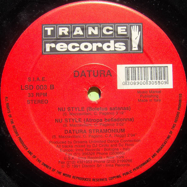 Datura - Nu Style | Trance Records (LSD 003) - 4