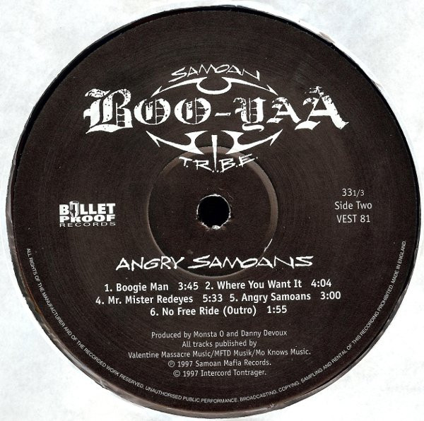 Boo-Yaa T.R.I.B.E. - Angry Samoans | Bullet Proof Records (INT 4 84453 1) - 4