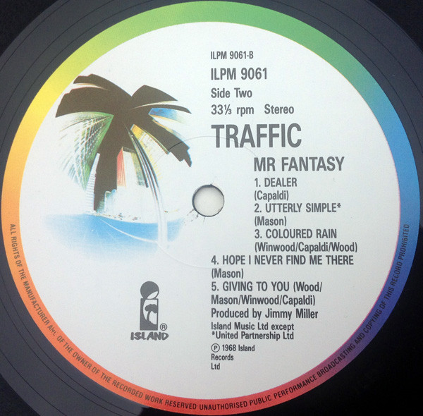 Traffic - Mr. Fantasy | Island Records (ILPM9061) - 4 Traffic - Mr. Fantasy | Island Records (ILPM9061) - 4