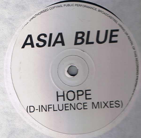 Asia Blue - Hope (D-Influence Mixes) | Atomic Records (WNRDJ 188)